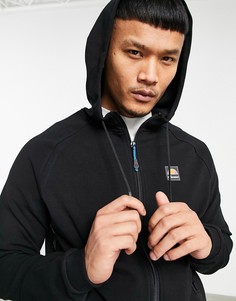 Худи черного цвета на молнии с тесьмой с логотипом ellesse Blakoni-Черный цвет