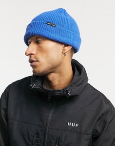 Синяя шапка-бини HUF Essentials Usual-Голубой
