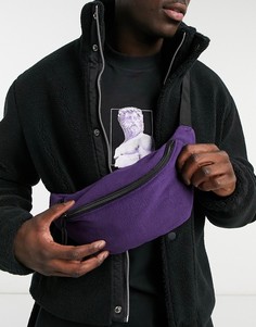 Флисовая сумка-кошелек на пояс фиолетового цвета ASOS DESIGN-Зеленый цвет