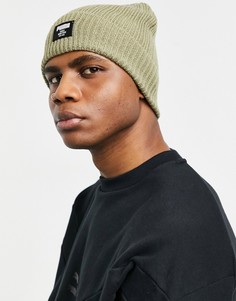 Шапка-бини в рубчик цвета хаки PUMA-Зеленый цвет