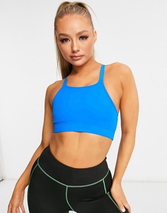 Спортивный бюстгальтер с регулируемыми бретельками ASOS 4505-Голубой
