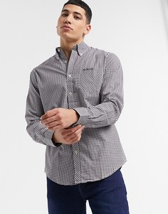 Рубашка в клетку с длинными рукавами Ben Sherman-Красный