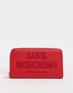 Красный кошелек Love Moschino