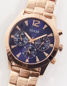 Золотистые часы с браслетом Guess-Золотистый