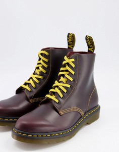 Красные ботинки с 8 парами люверсов Dr Martens 1460 pascal-Красный