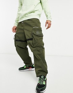 Армейские брюки-карго цвета темный хаки AAPE By A Bathing Ape-Зеленый цвет