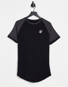 Черно-серая футболка SikSilk Advanced Tech-Черный