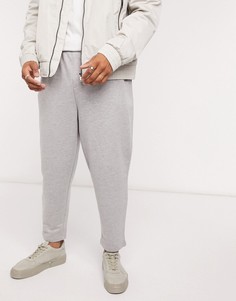 Серые меланжевые суженные книзу джоггеры в стиле oversized ASOS DESIGN-Серый