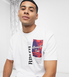 Белая футболка с принтом спереди Topman – эксклюзивно для ASOS-Белый