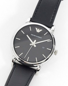 Часы с кожаным ремешком Emporio Armani AR1692-Черный цвет