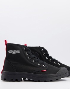 Черные ботинки с лентами Palladium Pampa-Черный цвет