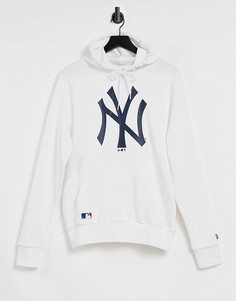 Белый худи с логотипом New Era New York Yankees