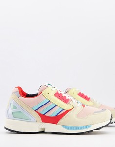 Розовые кроссовки adidas Originals ZX 8000-Розовый цвет