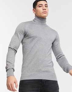 Облегающая эластичная водолазка Gianni Feraud Premium-Серый