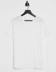 Белая футболка из органического хлопка Knowledge Cotton Apparel-Белый
