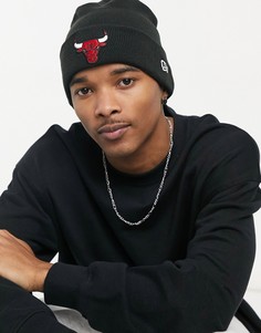 Черная шапка-бини New Era Chicago Bulls-Черный цвет