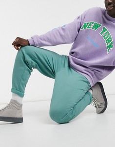 Синие oversized-джоггеры с подвернутым краем ASOS DESIGN-Голубой