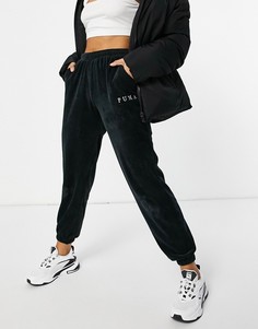 Черные вельветовые джоггеры Puma-Черный