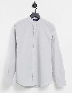 Белая рубашка узкого кроя Brave Soul-Голубой