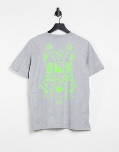 Серая футболка Diesel T-Just Slits X84-Серый