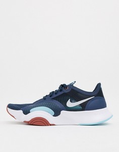 Синие кроссовки Nike Training SuperRep Go-Голубой