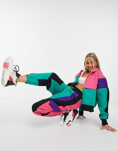 Разноцветный худи в стиле колор блок Nike Jordan-Многоцветный