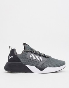 Кроссовки в черном и белом цвете PUMA Retaliate-Черный
