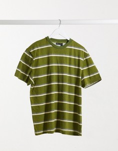 Зеленая выбеленная футболка свободного кроя ASOS DESIGN-Многоцветный