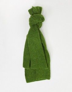 Зеленый вязаный шарф Selected Femme