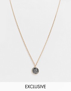 Двухцветное ожерелье-цепочка Reclaimed Vintage inspired-Серебристый