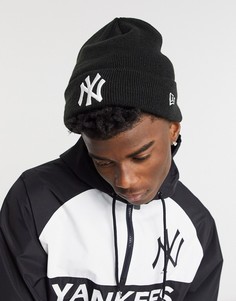 Черная шапка-бини New Era NY-Черный цвет