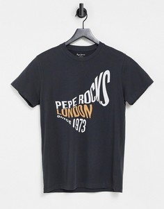 Футболка Pepe Jeans Berwick-Черный цвет