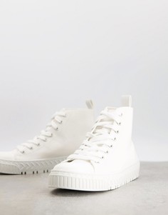Высокие белые кеды ASOS DESIGN Dudley-Белый