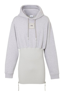 Серое худи с молниями Burberry