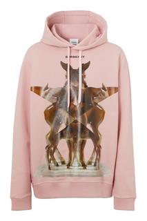Розовое худи с принтом Kaleidoscope Burberry