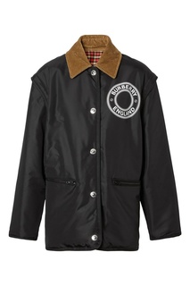 Двухсторонняя куртка с логотипом и съемными рукавами Burberry