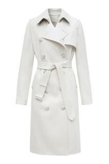 Белый кашемировый тренч Burberry