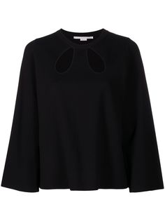 Stella McCartney блузка с длинными рукавами и вырезами