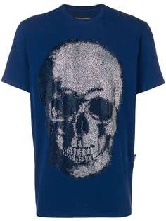 Philipp Plein футболка с черепом из кристаллов