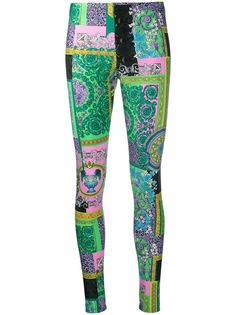 Versace легинсы с принтом