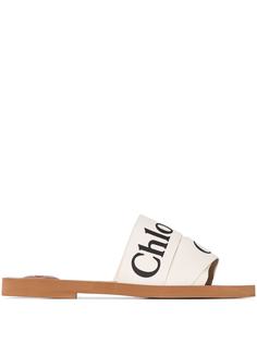 Chloé шлепанцы с логотипом