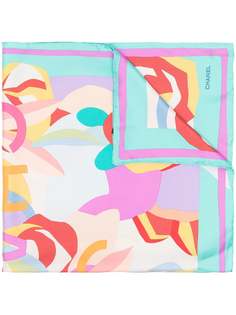 Chanel Pre-Owned платок с абстрактным принтом