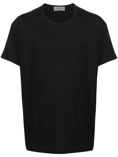 Yohji Yamamoto футболка с графичным принтом и круглым вырезом