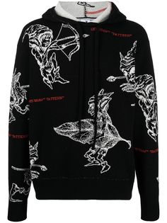 Off-White худи вязки интарсия