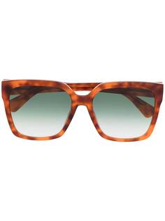 Moschino Eyewear солнцезащитные очки в квадратной оправе черепаховой расцветки