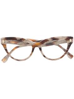Fendi Eyewear очки Havana с узором