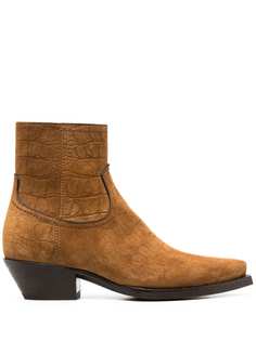 Saint Laurent ботинки Lukas с тиснением