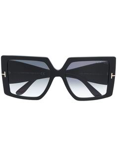Tom Ford Eyewear солнцезащитные очки Quinn в массивной оправе