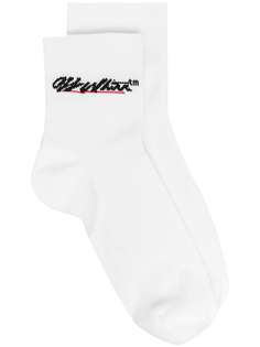 Off-White носки с логотипом