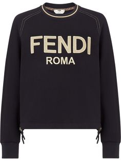 Fendi толстовка с вышитым логотипом